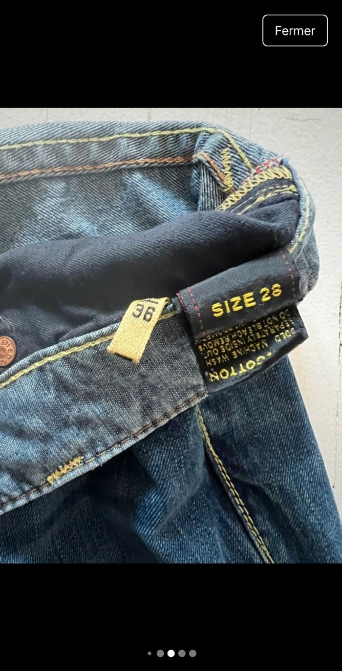 👖 Jean evisu eu·ed – Taille 36 - photo numéro 4