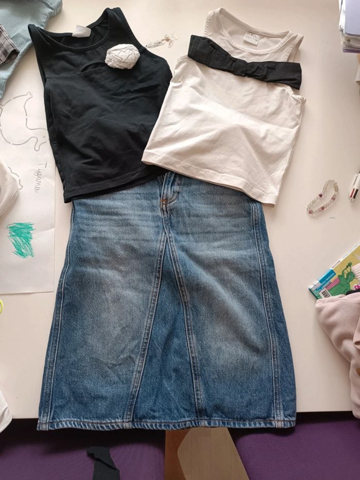 Lot jupe + haut zara