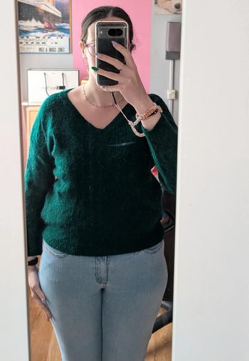 Pull court avec laine et alpaga