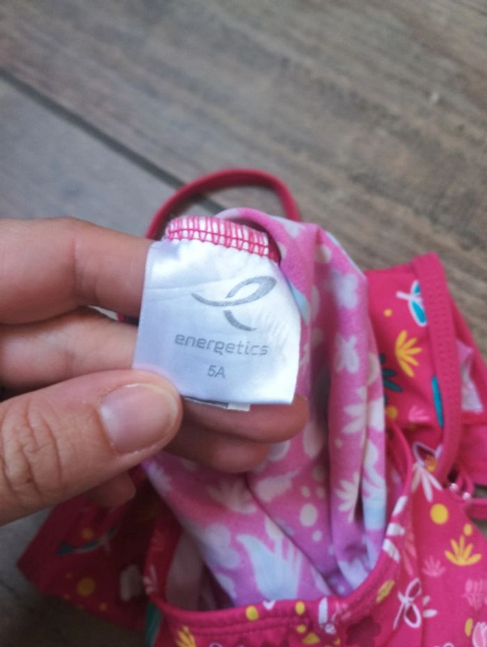 Maillot de bain 1 pièce Fille 5 ans Fleurs Energetics - photo numéro 2