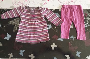 "N°92" Ensemble Tunique avec Pantalon Fille (6 mois)
