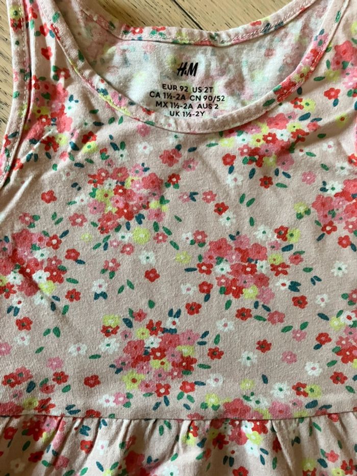 Lot de deux robes été sans manche légères 2-3 ans H&M - photo numéro 3