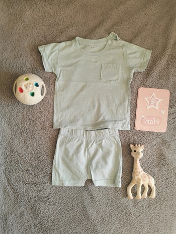 Ensemble short coton