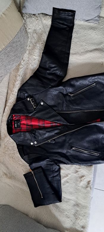 Blouson cuir femme