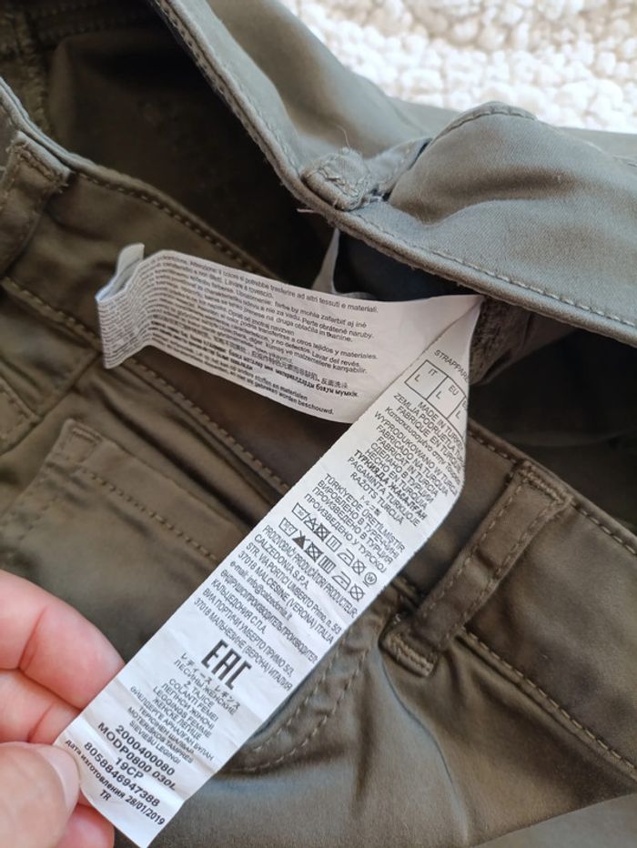 Pantalon droit beige clair Calzedonia taille L - photo numéro 6