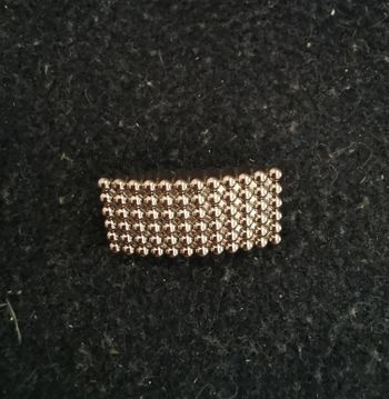 Broche vintage argentée