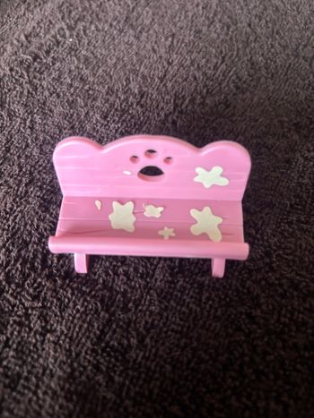 Littlest Pet Shop accessoire banc rose