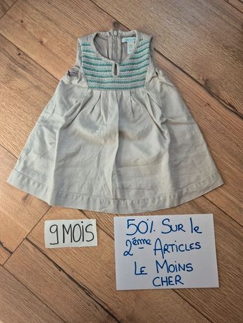 Robe Obaïbi mi-saison brodée cérémonie mariage baptême