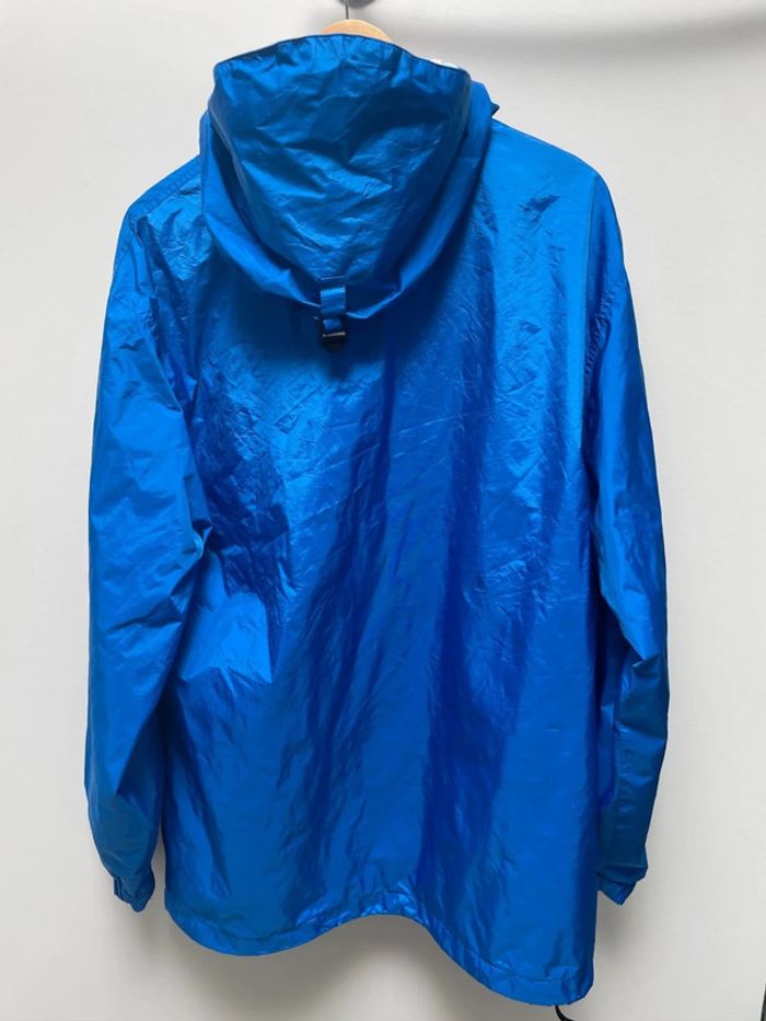 Men’s Vintage L.L. Bean Bright Blue Anorak Poncho Windbreaker Jacket Size L - photo numéro 6
