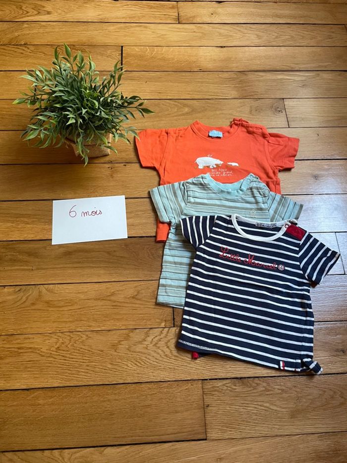 Lot de 3 T-shirts 6 mois