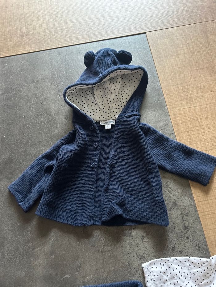 Ensemble 3 pièces en point mousse bébé taille 3 mois Verbaudet - photo numéro 4