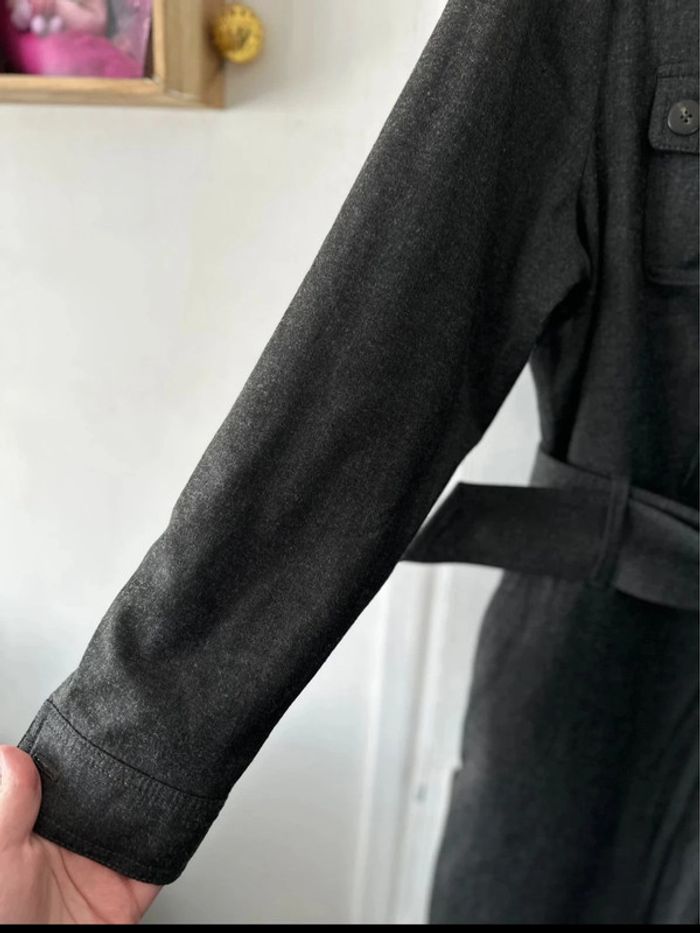 Combinaison pantalon en laine avec ceinture grise taille 46 Sézane - photo numéro 4