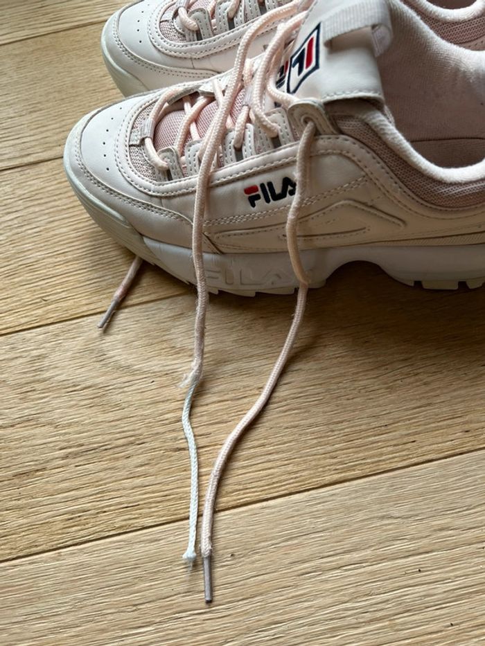Chaussure fila rose pale bon état taille 38. - photo numéro 5