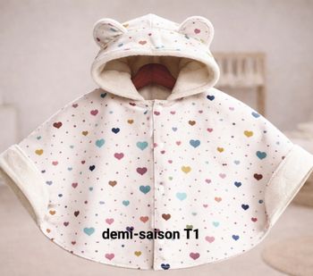 Poncho imperméable T1 demi-saison