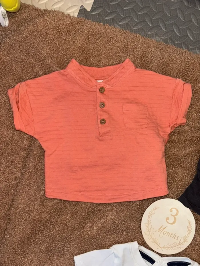 Lot/ensemble de 2 tee shirts manches courtes 3 mois - photo numéro 5