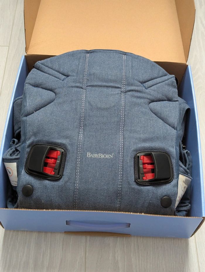 Porte bébé babybjorn bleu jeans - photo numéro 5