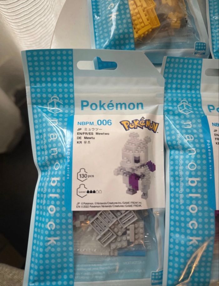 OFFRE! Pokémon - Jeu de construction Nanoblock - Lot de 7 paquets neufs - photo numéro 6