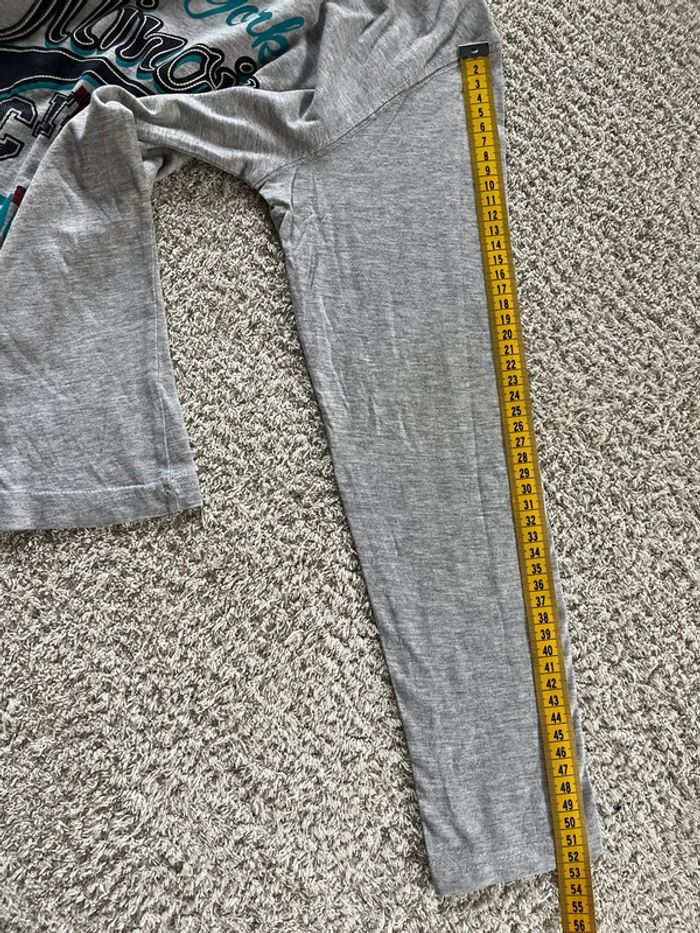 Teeshirt manches longues gris « New York Illinois » taille 14 ans - photo numéro 7