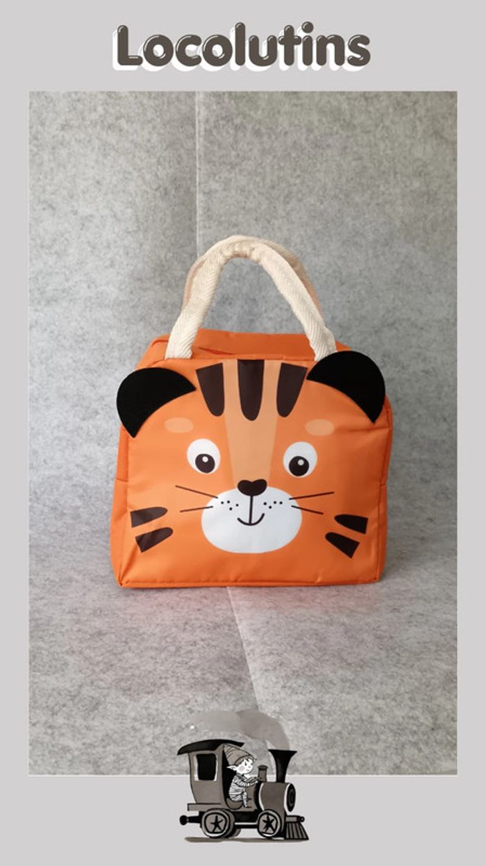 🚂 Sac à goûter isotherme – tigre orange trop mignon - photo numéro 2