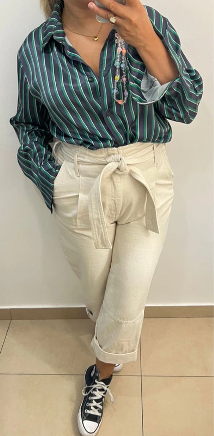 Chemise H&M À Rayures Taille 40 - photo numéro 3