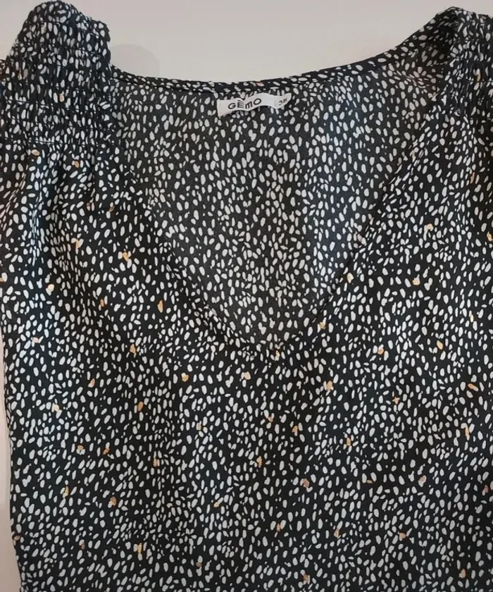 Robe droite avec inclusions dorées 38 - photo numéro 4