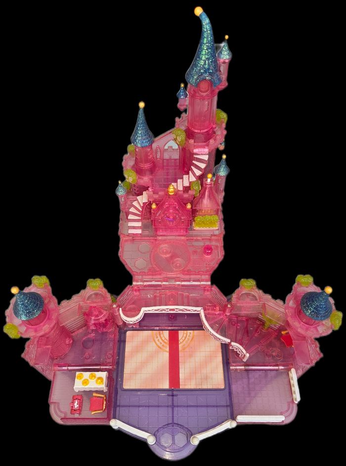 Polly pocket chateau de cendrillon lumineux 1995 blue bird vintage - photo numéro 6