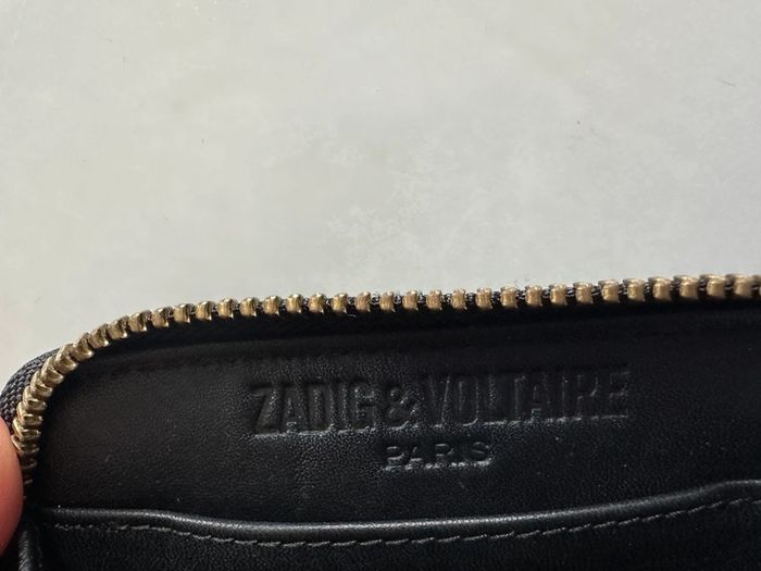 Porte monnaie cuir Zadig et Voltaire rock noir - photo numéro 6
