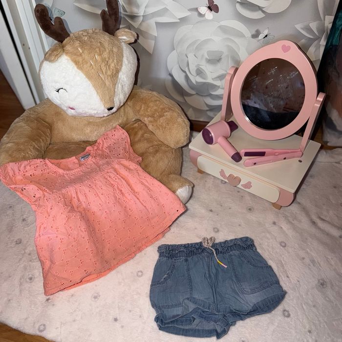 Ensemble d’été short et débardeur, fille - T18mois - Vertbaudet - photo numéro 3