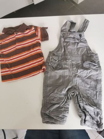 Lot salopette + polo
