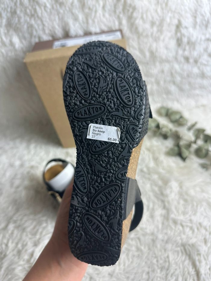Paire de sandales compensées Plakton taille 37 - photo numéro 4