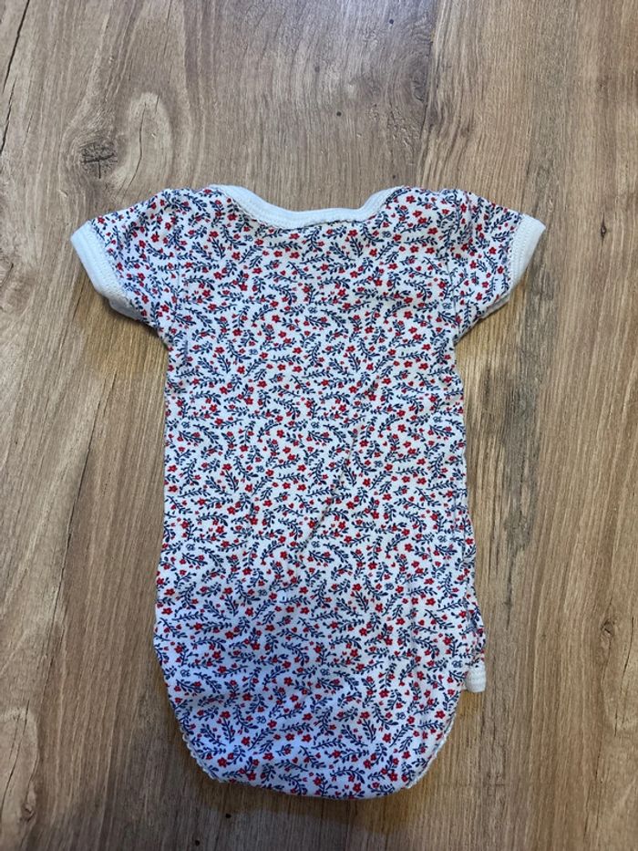 Lot 4 bodies manches courtes 3 mois Petit Bateau - photo numéro 4