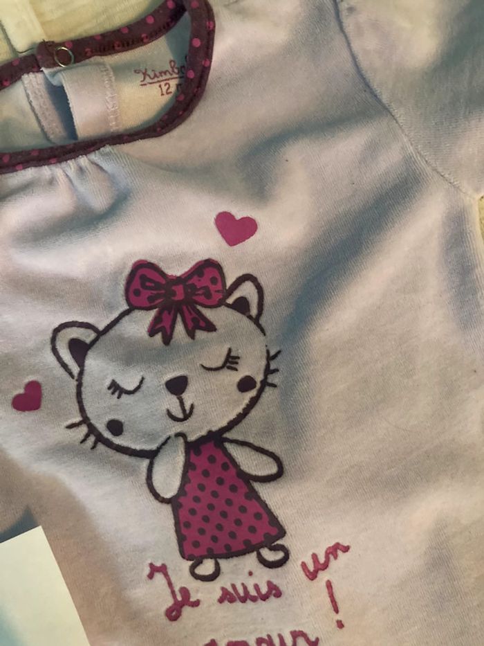 Lot pyjamas fille 12mois - photo numéro 3