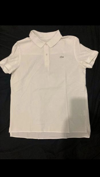 Polo Lacoste matière chemise blanche taille 38🐊