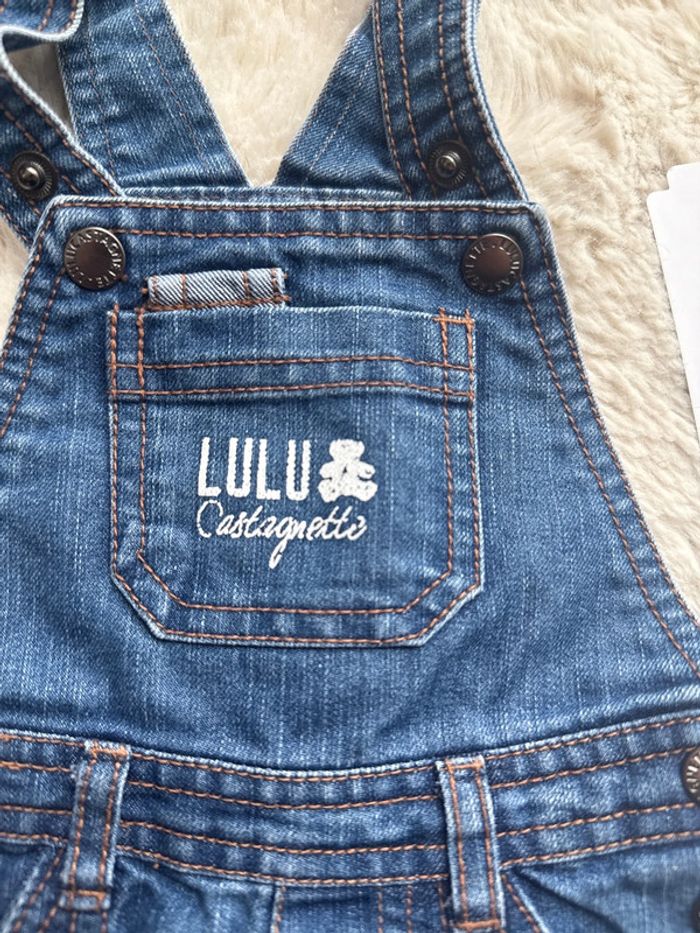 Salopette Lulu castagnette 3 mois en jeans - photo numéro 2