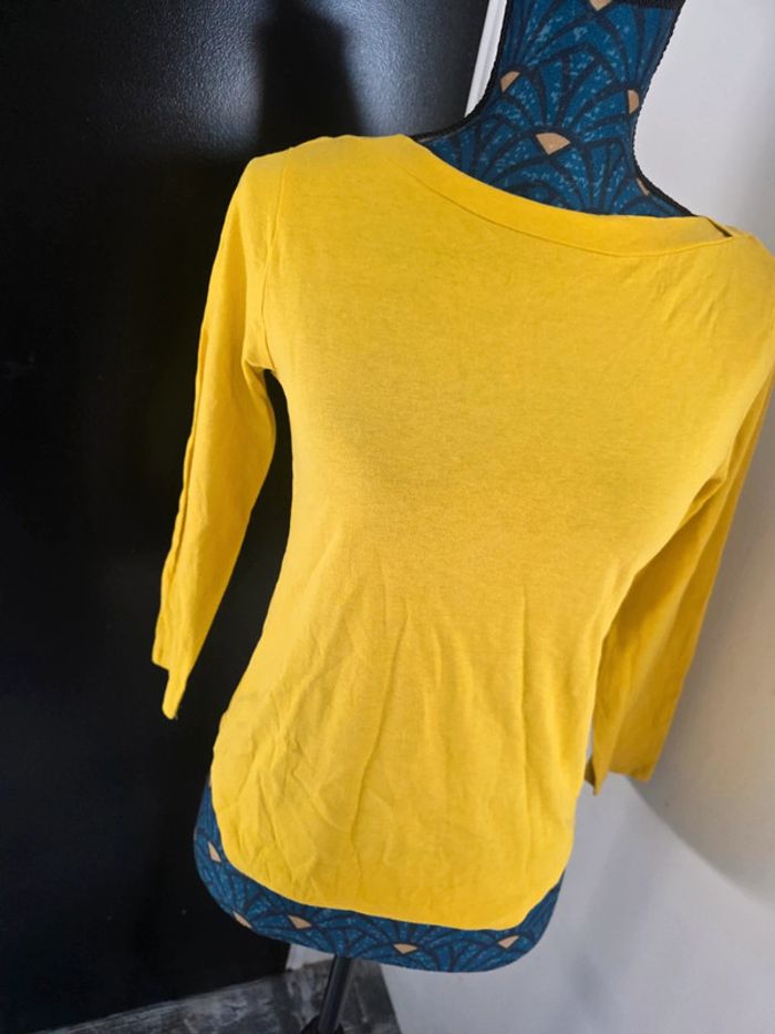 Haut femme jaune mango - photo numéro 2