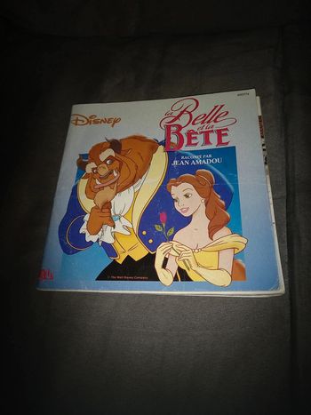 Livre la belle et la bête 1992 vintage
