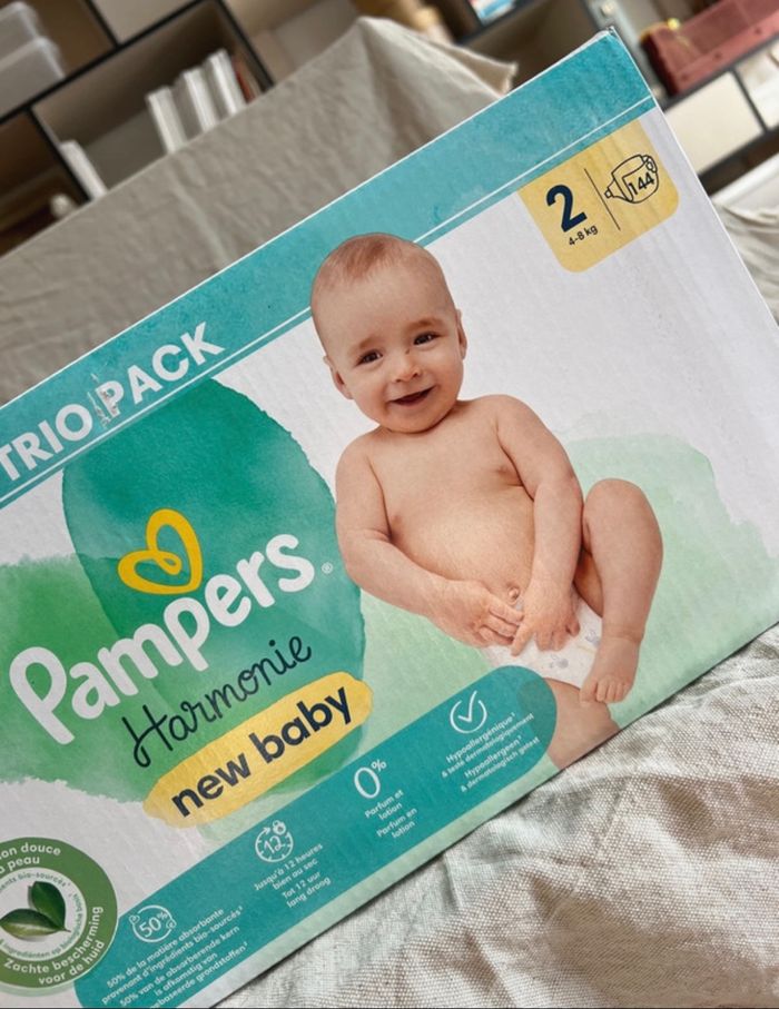 Couches Pampers. Harmonie. T2.