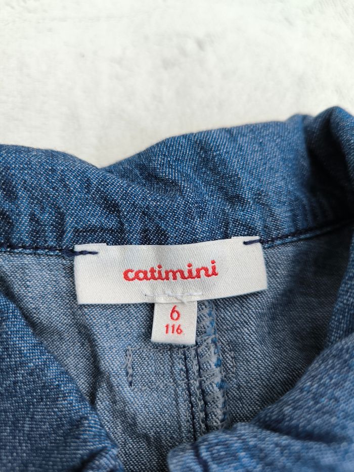 Combinaison en jean fille Catimini 6 ans - photo numéro 7