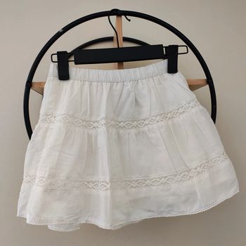 5 6 ans jupe bi matière effet dentelle h&m neuve étiquette