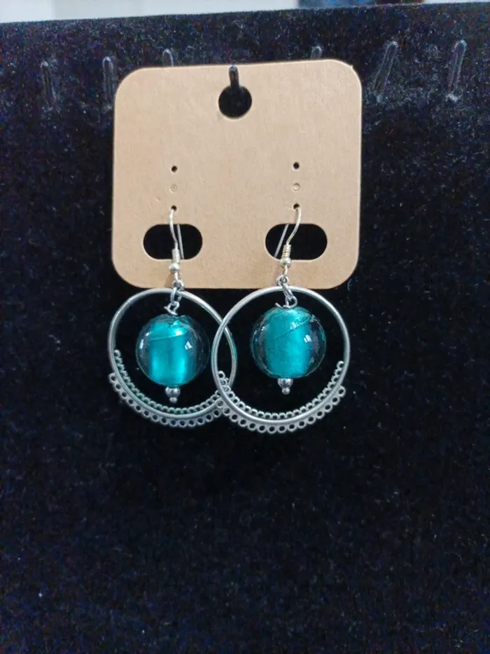 Paire de boucles d'oreilles perles