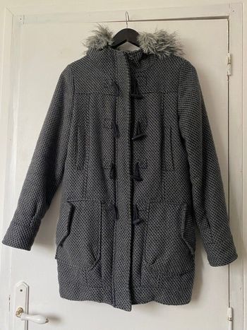 Manteau motif pied de poule