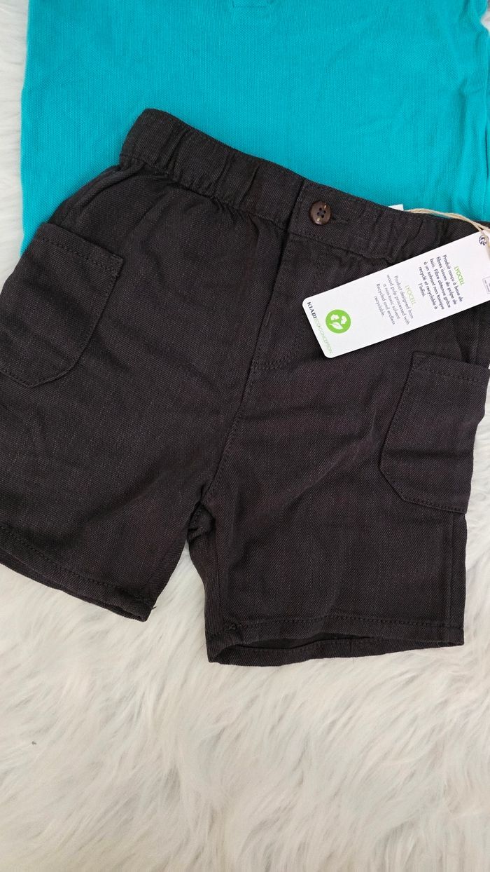 💙😍🤩Ensemble polo mc et short fluide 23/24mois Garçon 💙😍🤩 - photo numéro 2