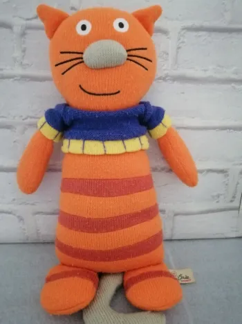 Peluche chat orange latitude