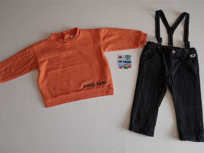 Lot de Vêtements Gémo/Kiabi (6 pièces) pour garçon Taille : 18 mois - photo numéro 2