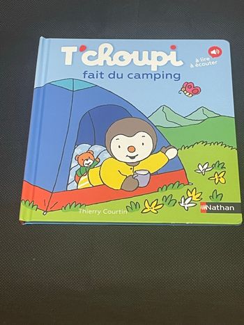 Livre Tchoupi fait du camping
