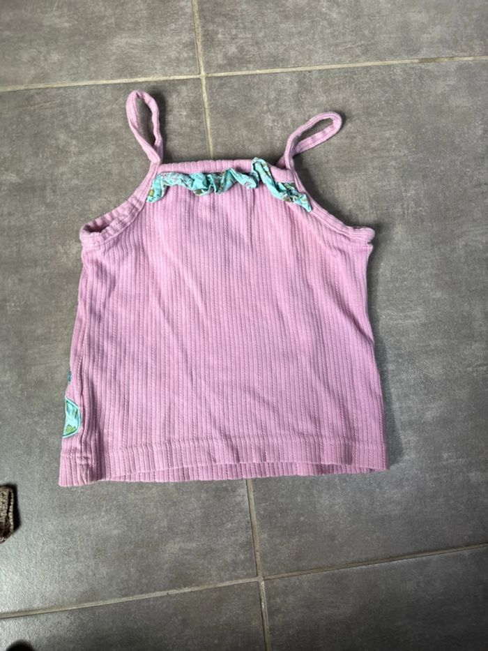 T-shirt sans manche rose 4 ans orchestra - photo numéro 2