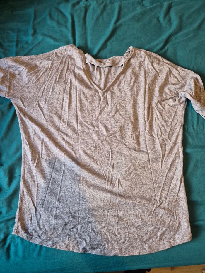 Pull gris clair - photo numéro 3