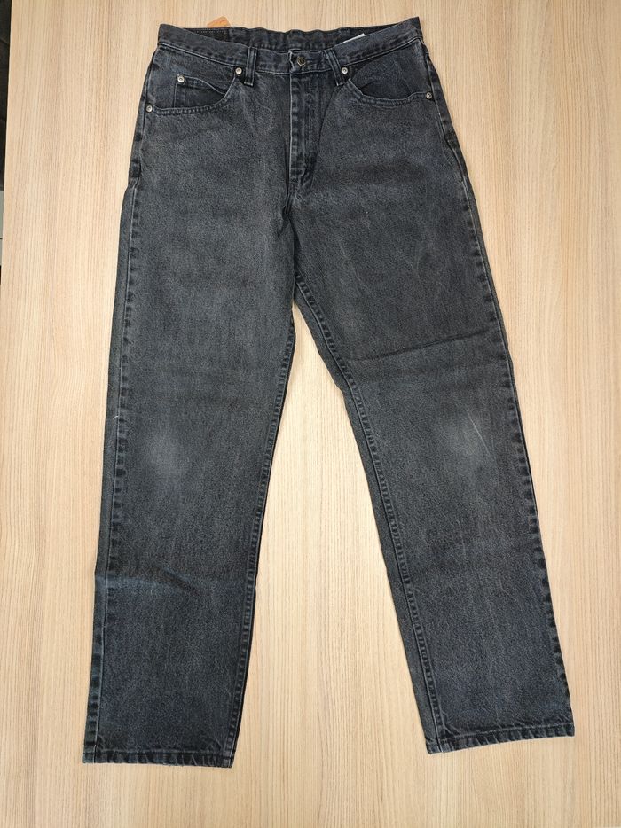 Jeans wrangler homme noir taille w34 X 34 /44fr coupe droite premium w032 - photo numéro 3