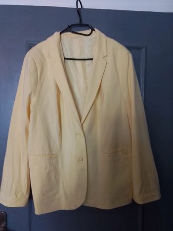Veste blazer jaune femme taille xxl