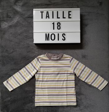 T-shirt manches longues 18 mois